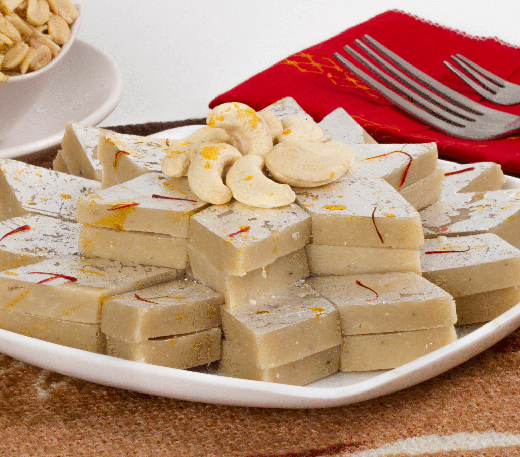 Kaju Katli Recipe Milk