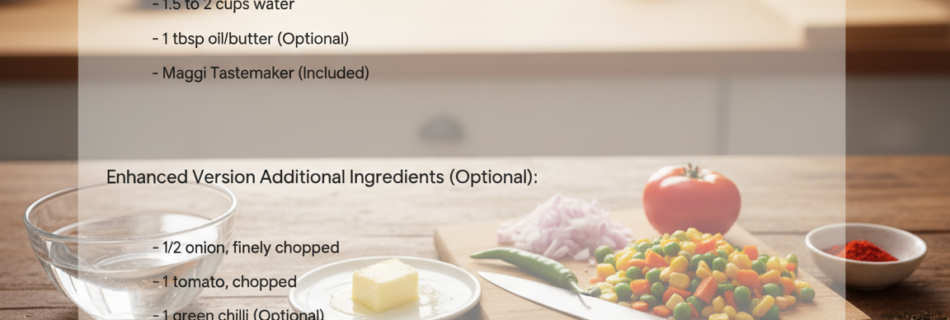 how to make Maggi in Indian style