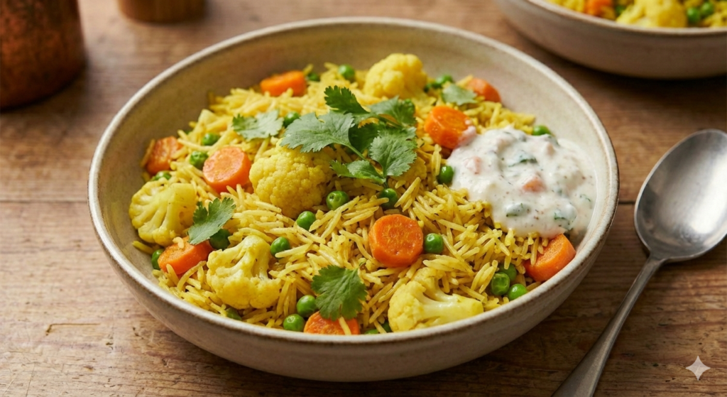 Veg pulao restaurant style