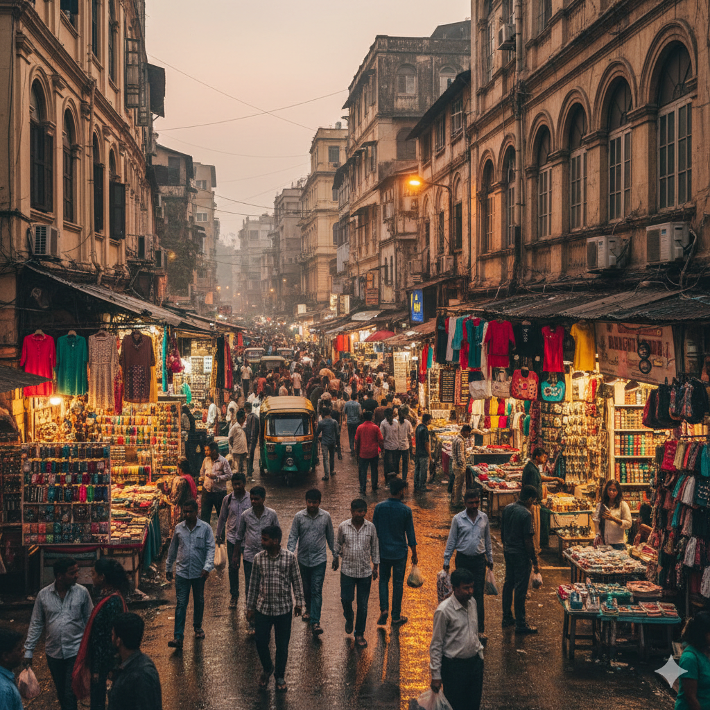 Colaba Causeway in mumbai
