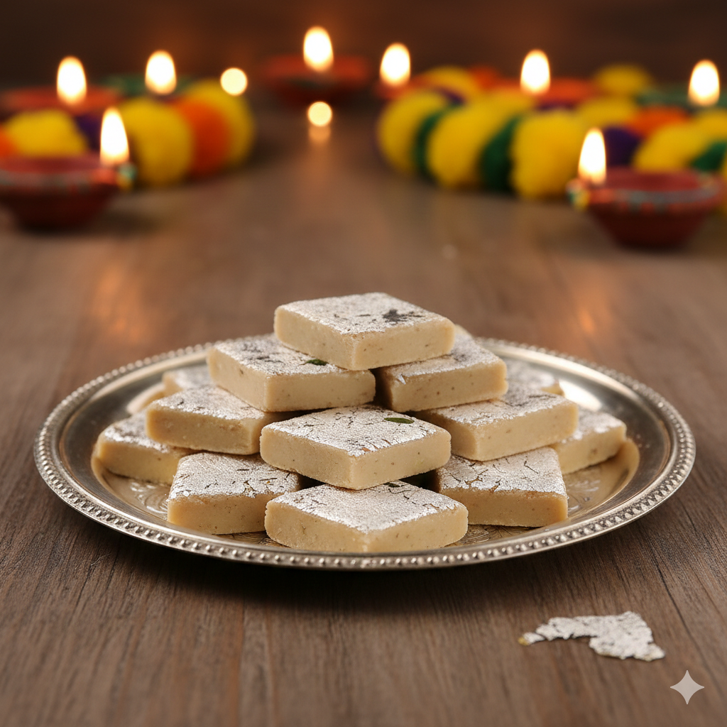 How to make kaju katli stepby step