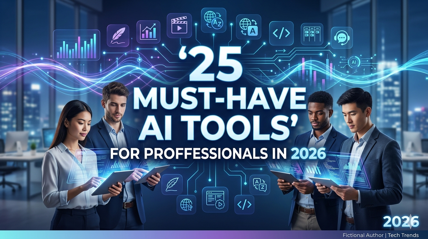 25 Must-Have AI Tools for Professionals in 2026