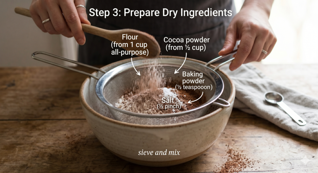 Fresh and hygienic brownie