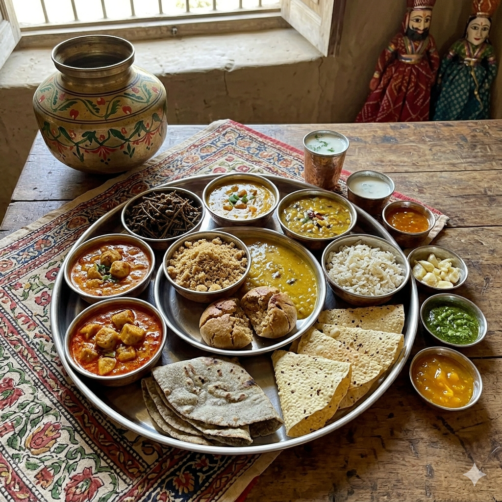 How to Make a Traditional Rajasthani Thali