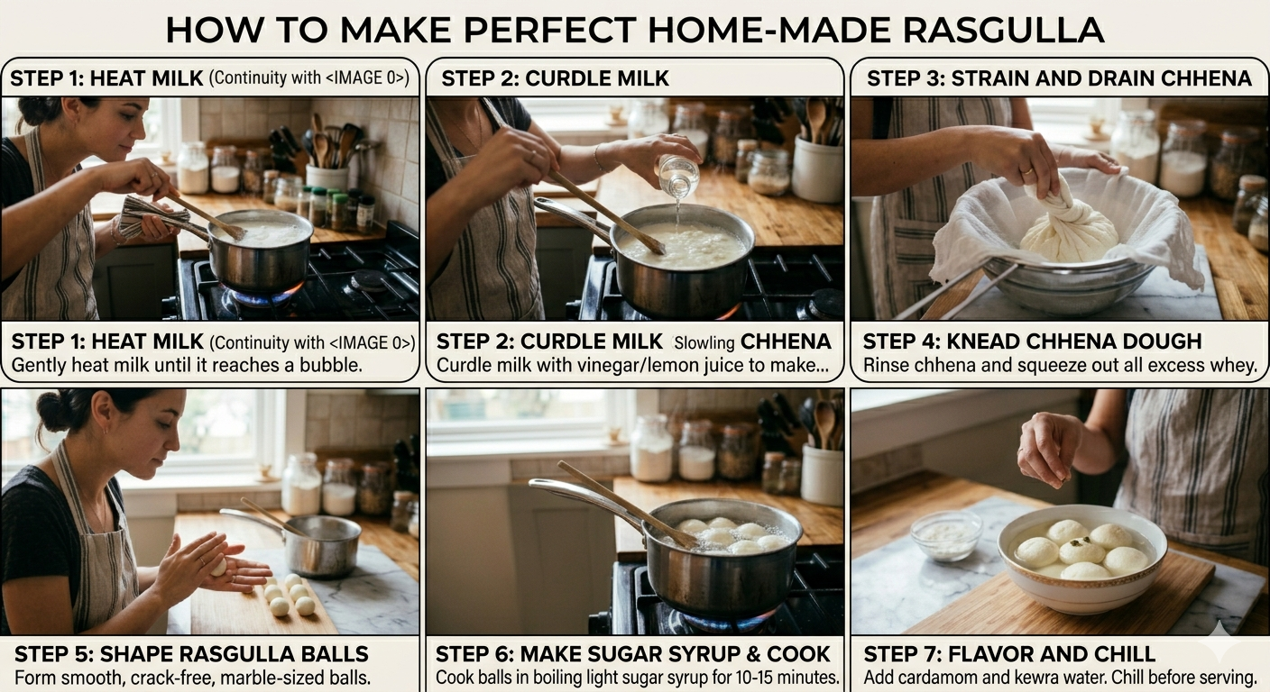 How to Make Rasgulla at Home