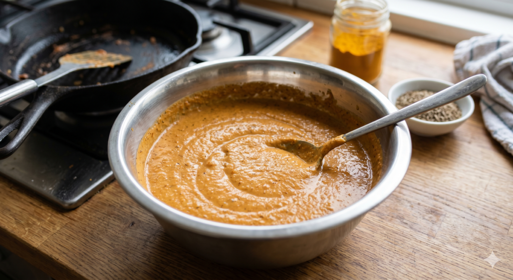 Gravy of paneer