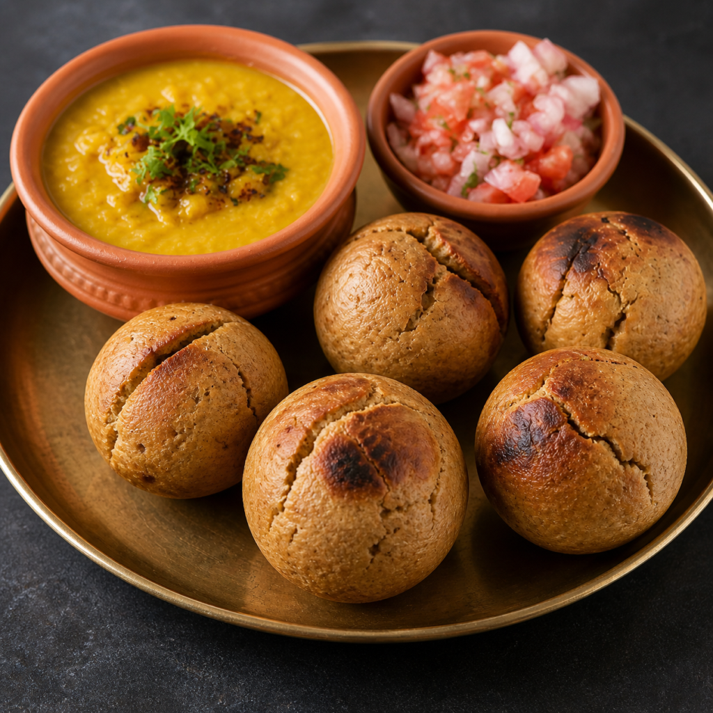 how to make dal bati churma in oven