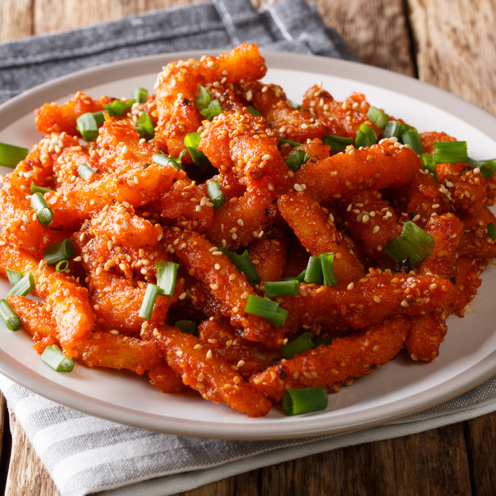how to make honey chili potato in air fryer