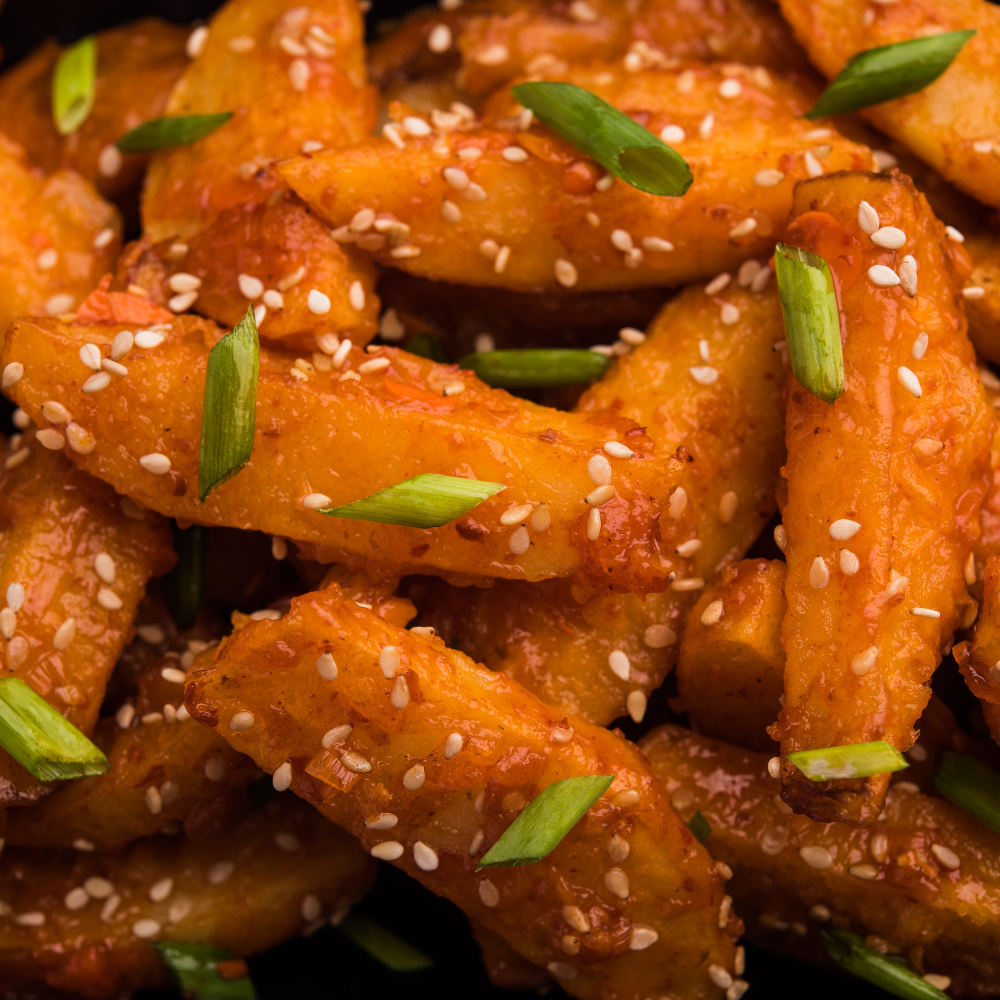 how to make honey chili potato sauce