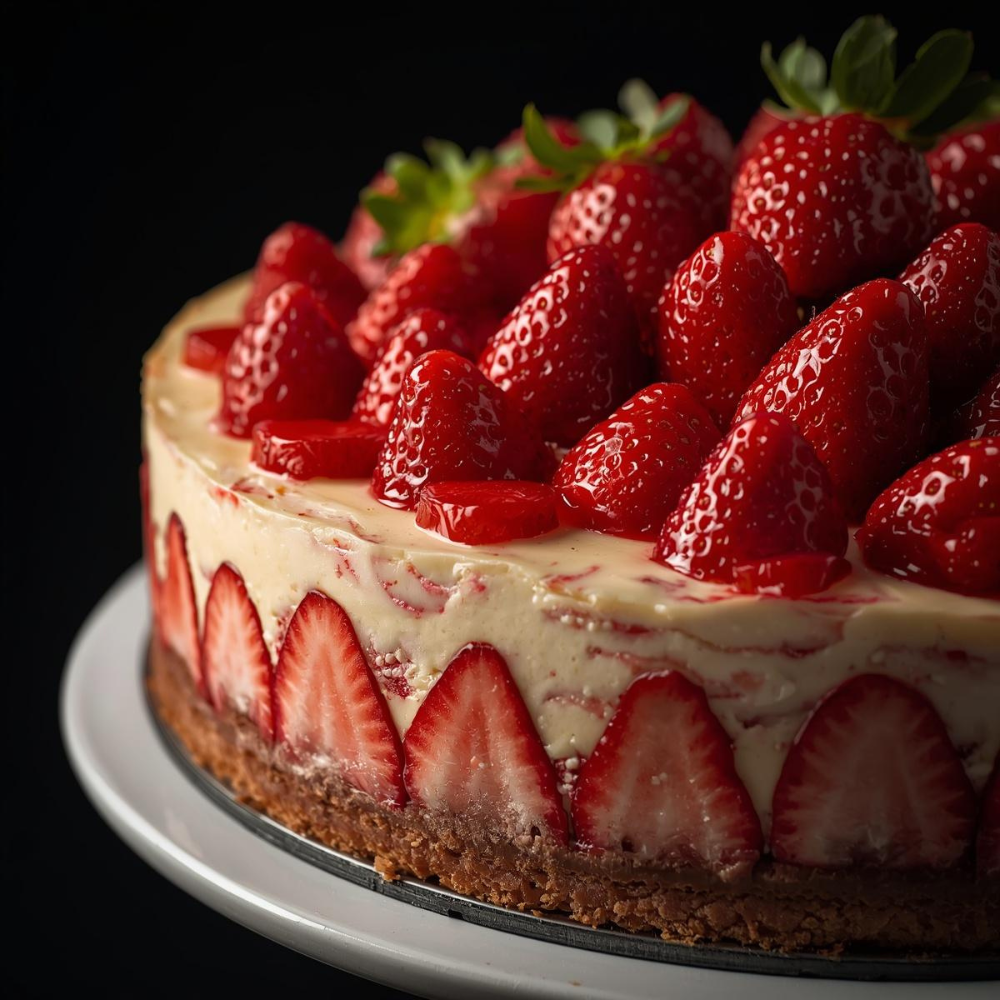 how to make strawberry cheesecake topping