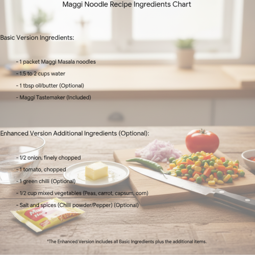 how to make Maggi in Indian style