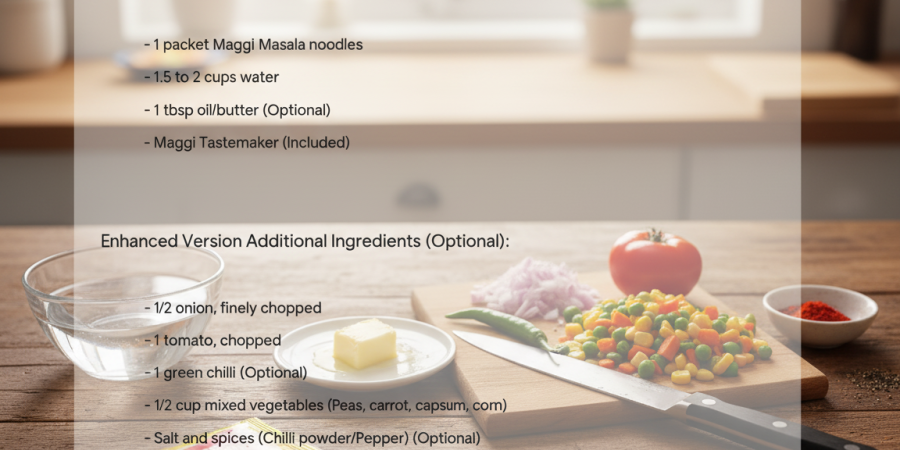 how to make Maggi in Indian style